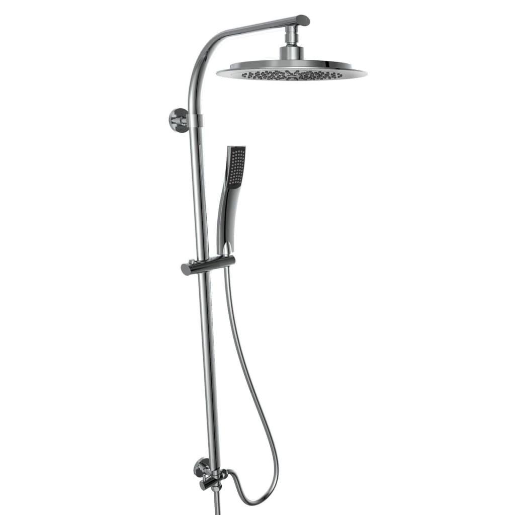 EISL Chrome Overhead Shower and Handheld Set - Bend