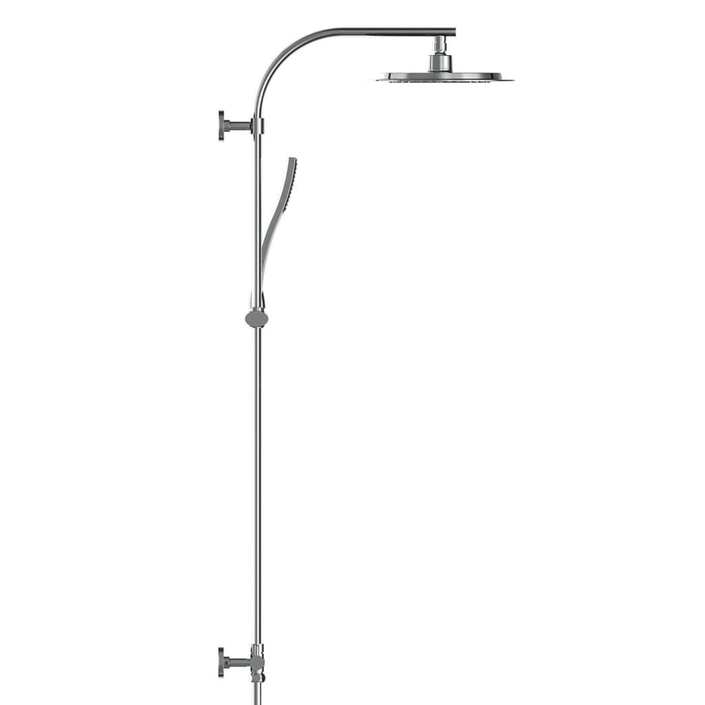 EISL Chrome Overhead Shower and Handheld Set - Bend