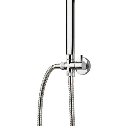 EISL Chrome Overhead Shower and Handheld Set - Bend