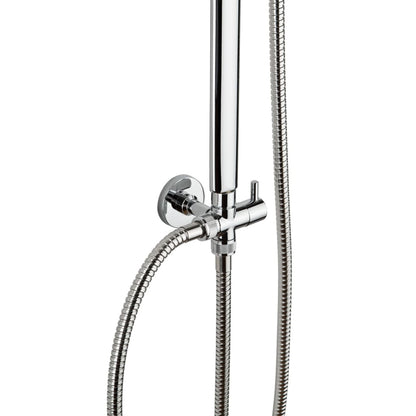 EISL Chrome Overhead Shower and Handheld Set - Bend