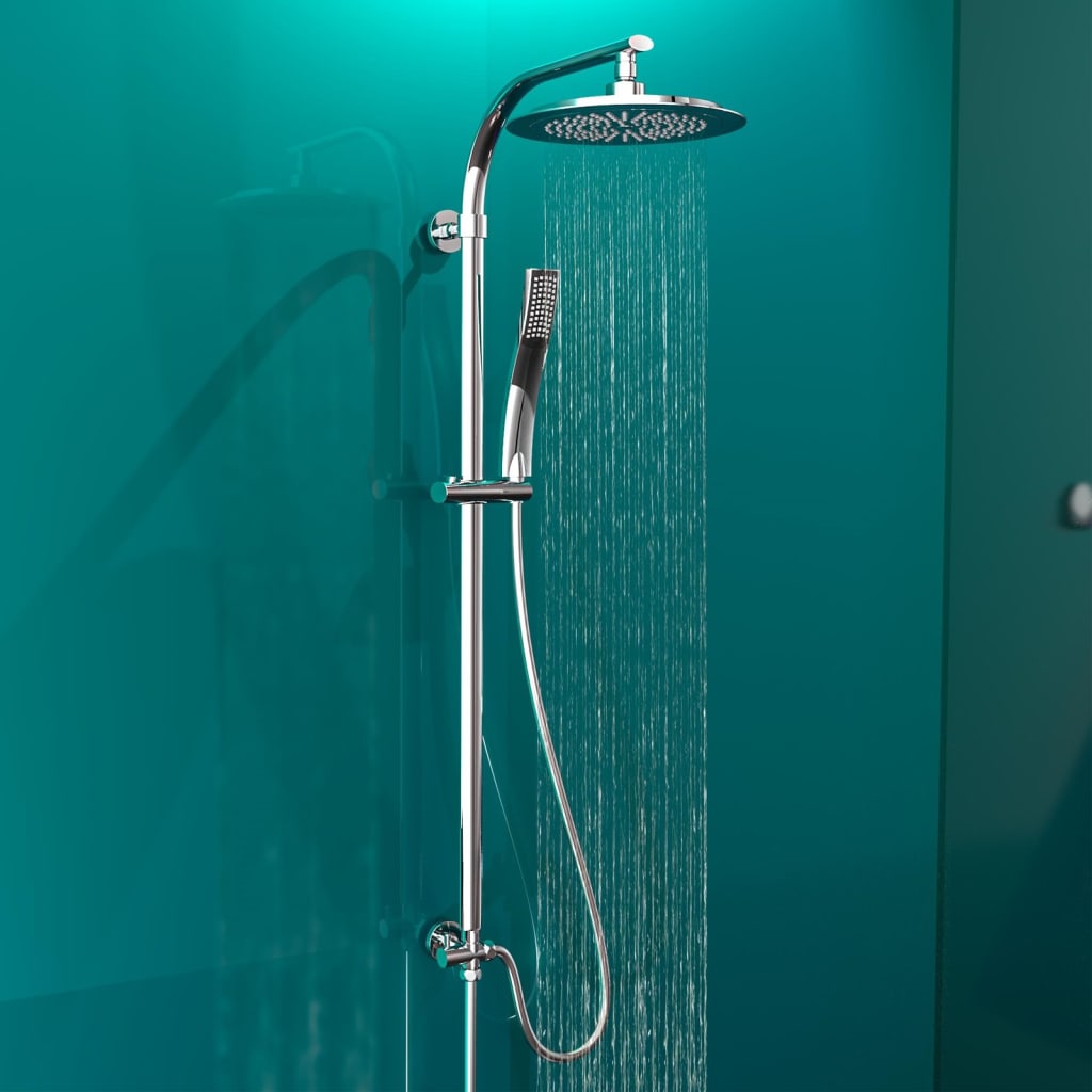 EISL Chrome Overhead Shower and Handheld Set - Bend