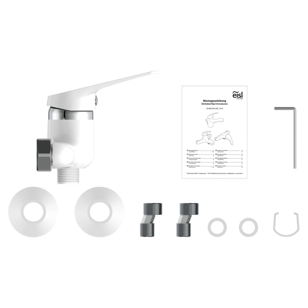 EISL Shower Mixer SPEED White - Bend