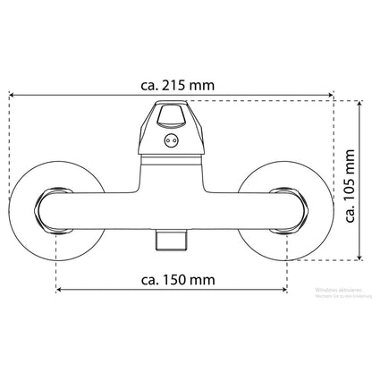 EISL Shower Mixer SPEED White - Bend