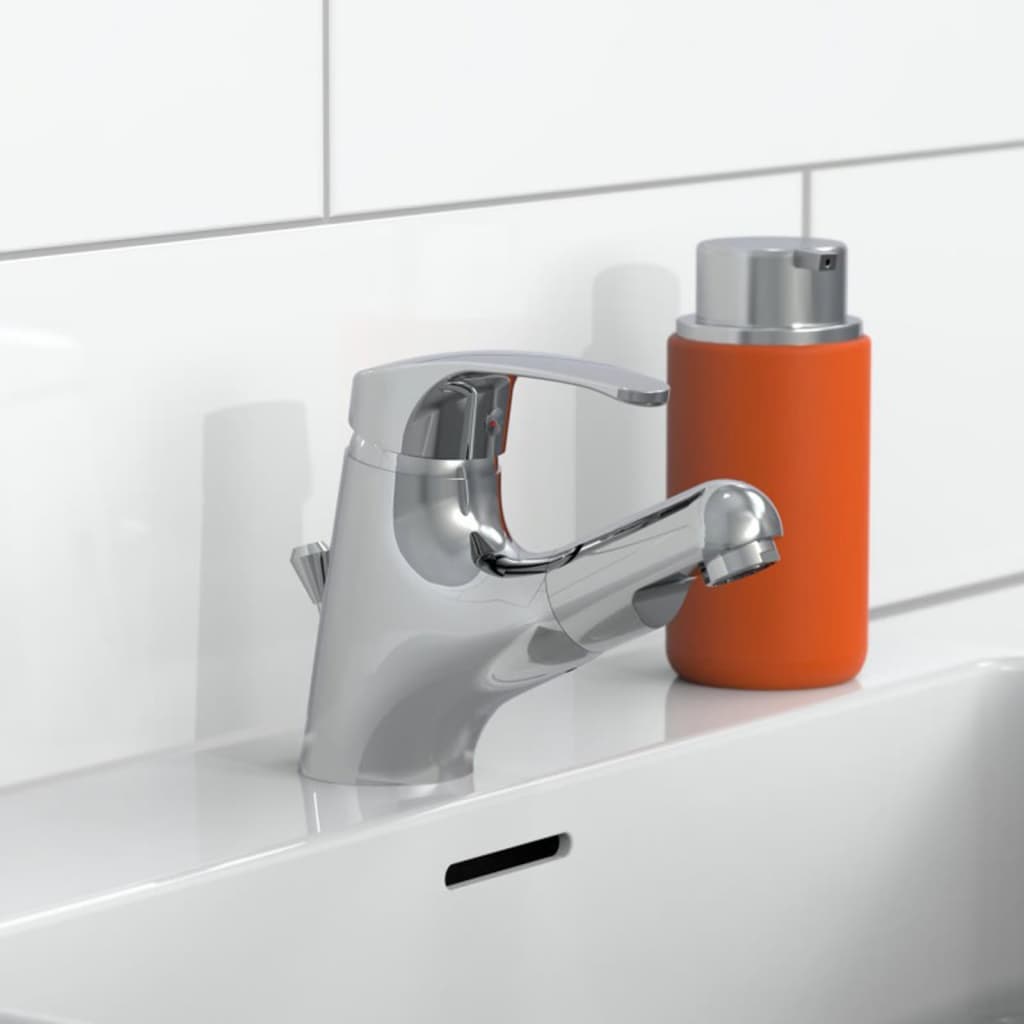 Basin Mixer with Pull-out Spray VICO Chrome