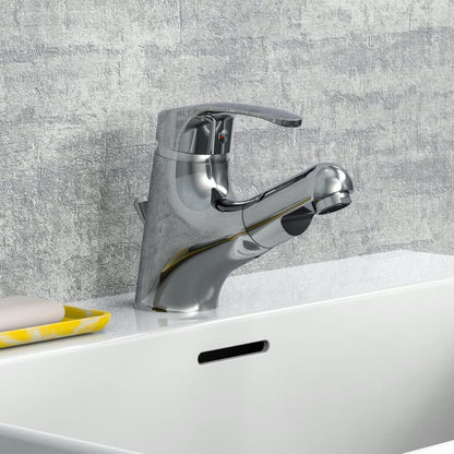 Basin Mixer with Pull-out Spray VICO Chrome