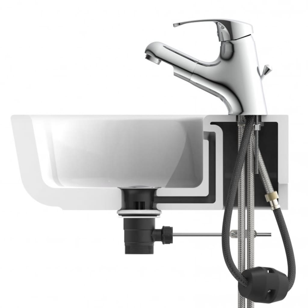 Basin Mixer with Pull-out Spray VICO Chrome