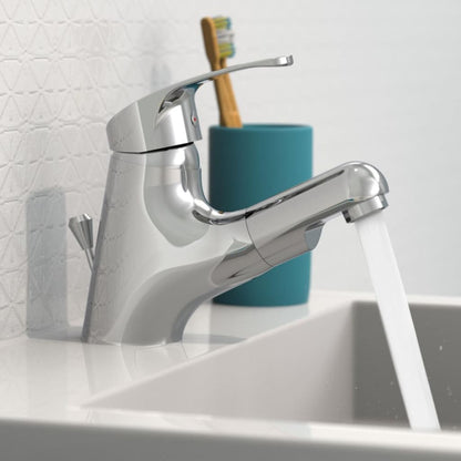 Basin Mixer with Pull-out Spray VICO Chrome