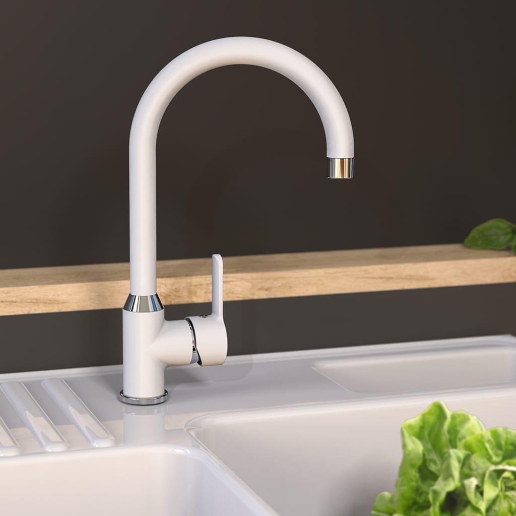 Kitchen Mixer Tap DIZIANI White-chrome