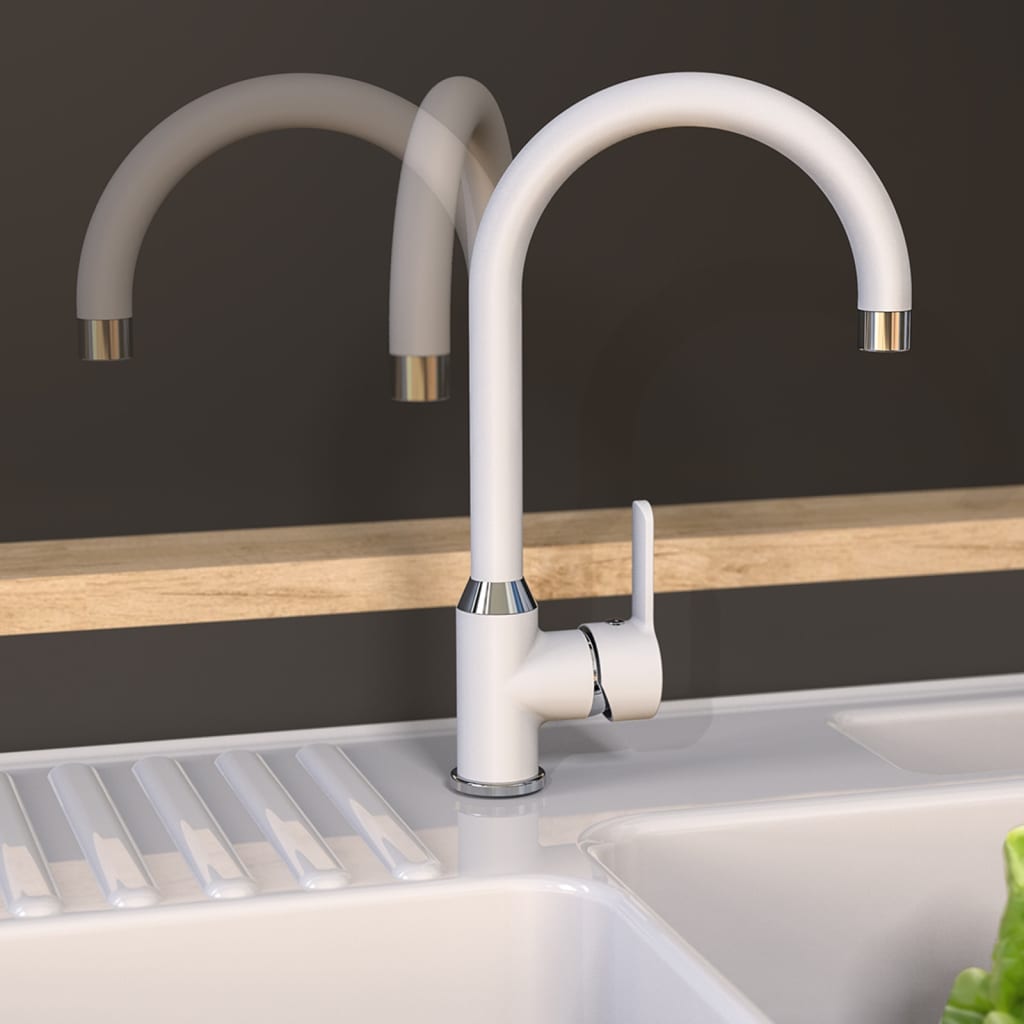 Kitchen Mixer Tap DIZIANI White-chrome