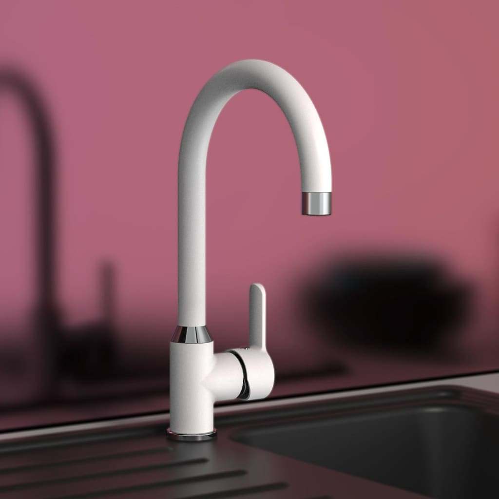 Kitchen Mixer Tap DIZIANI White-chrome