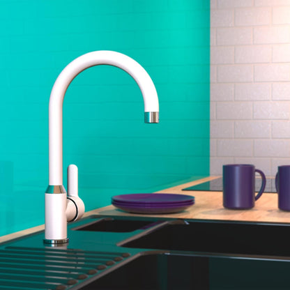 Kitchen Mixer Tap DIZIANI White-chrome