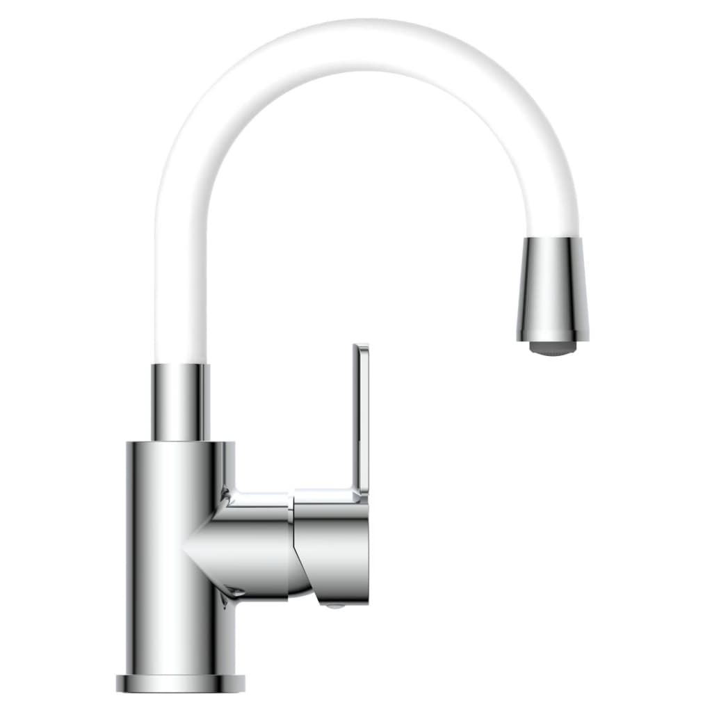 EISL Basin Mixer FLEXO Chrome-white - Bend