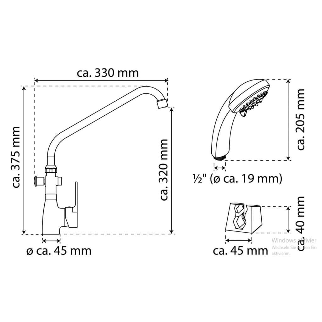 Combination Mixer Bath-Basin SPEED II Chrome