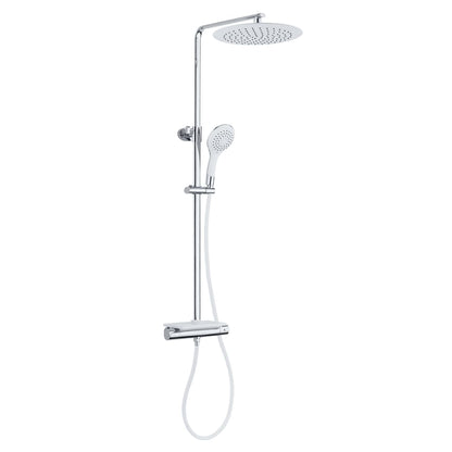 Overhead Shower Set with Thermostatic Mixer GRANDE VITA Chrome-white