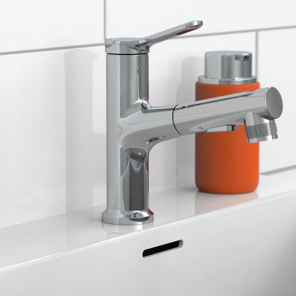 EISL Basin Mixer VARIABILE with Pull-out Spray Chrome - Bend