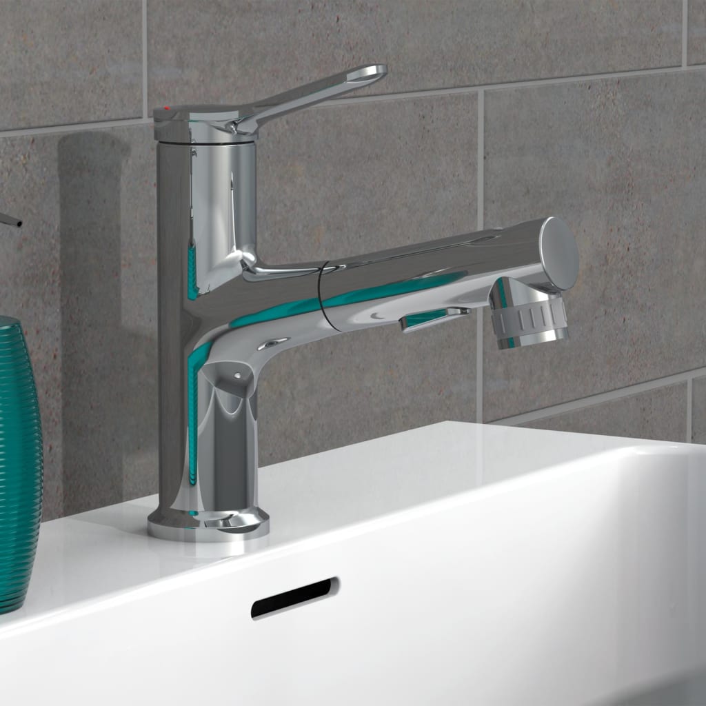 EISL Basin Mixer VARIABILE with Pull-out Spray Chrome - Bend