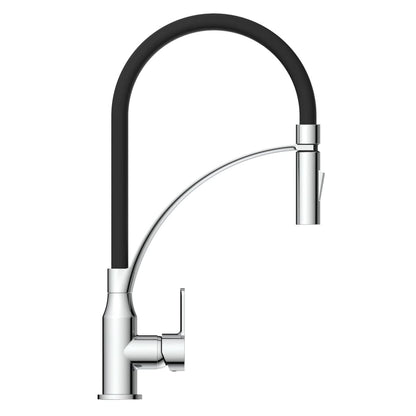 EISL Kitchen Mixer Tap with Soft-Touch Spout CARNEO Chrome-black