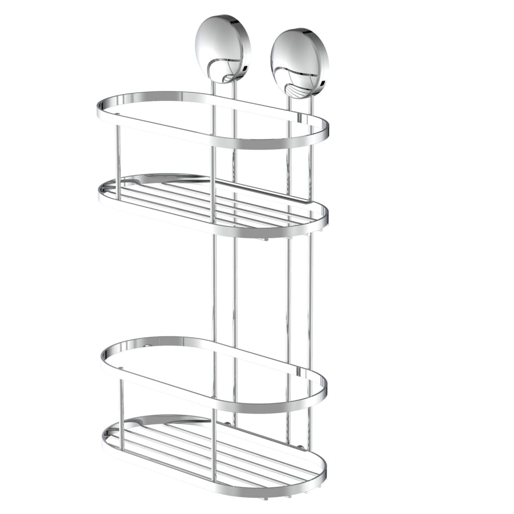 Shower Corner Rack Chrome 22x11x34 cm