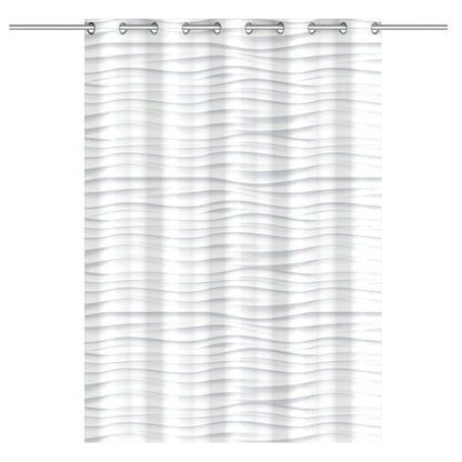 Shower Curtain with White Wave 200x180x0.2 cm