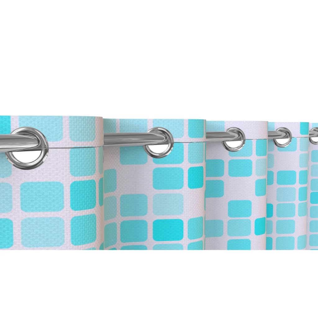 EISL Shower Curtain with Blue-Orange Mosaic 200x180x0.2 cm - Bend