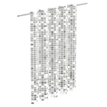 EISL Shower Curtain with Grey Mosaic 200x180x0.2 cm