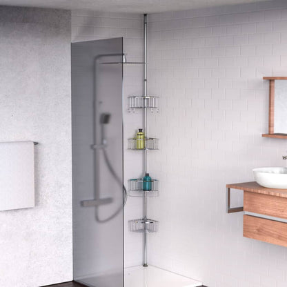 Telescopic Corner Shower Shelf Chrome