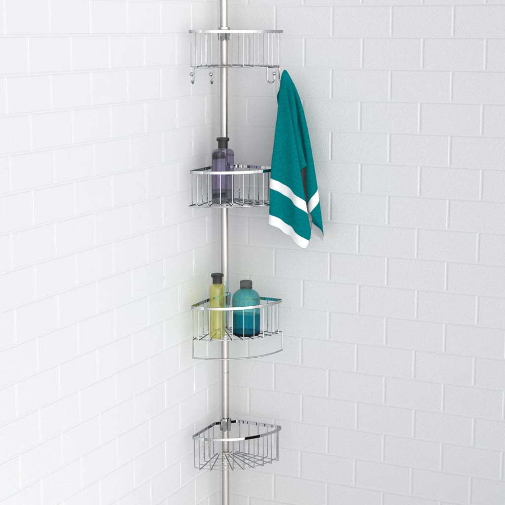 Telescopic Corner Shower Shelf Chrome