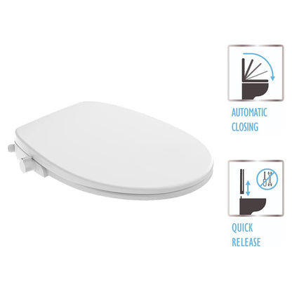 EISL Toilet Seat Soft Close with Sprayer Attachment White