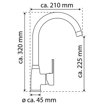 Kitchen Mixer Tap DIZIANI Stainless Steel