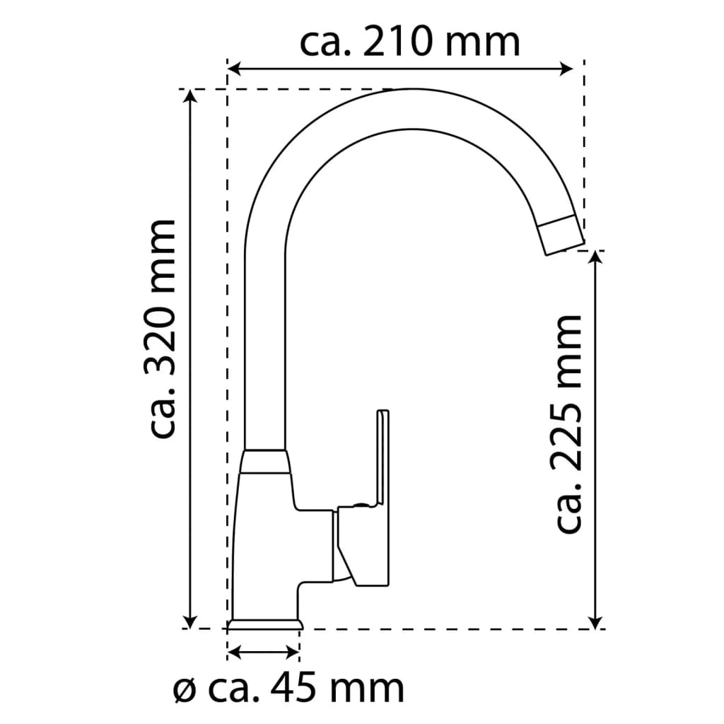 Kitchen Mixer Tap DIZIANI Matte Black