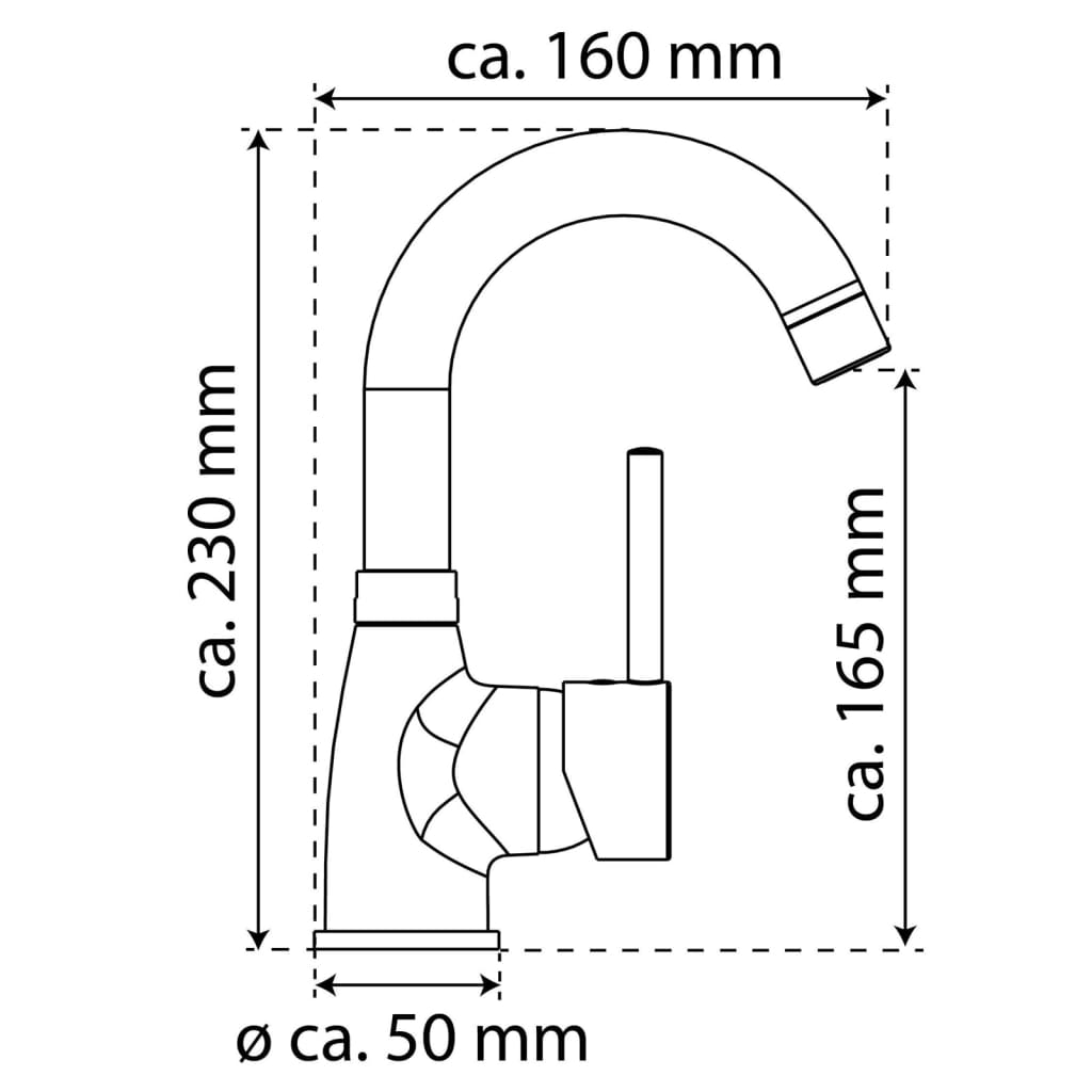 EISL Basin Mixer FUTURA with Press Waste Chrome - Bend